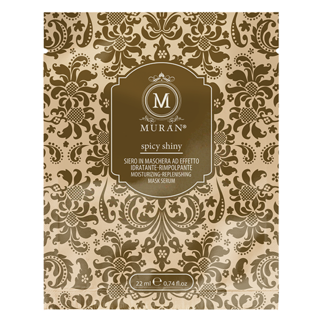 SPICY SHINY Moisturizing-plumping gold face serum mask