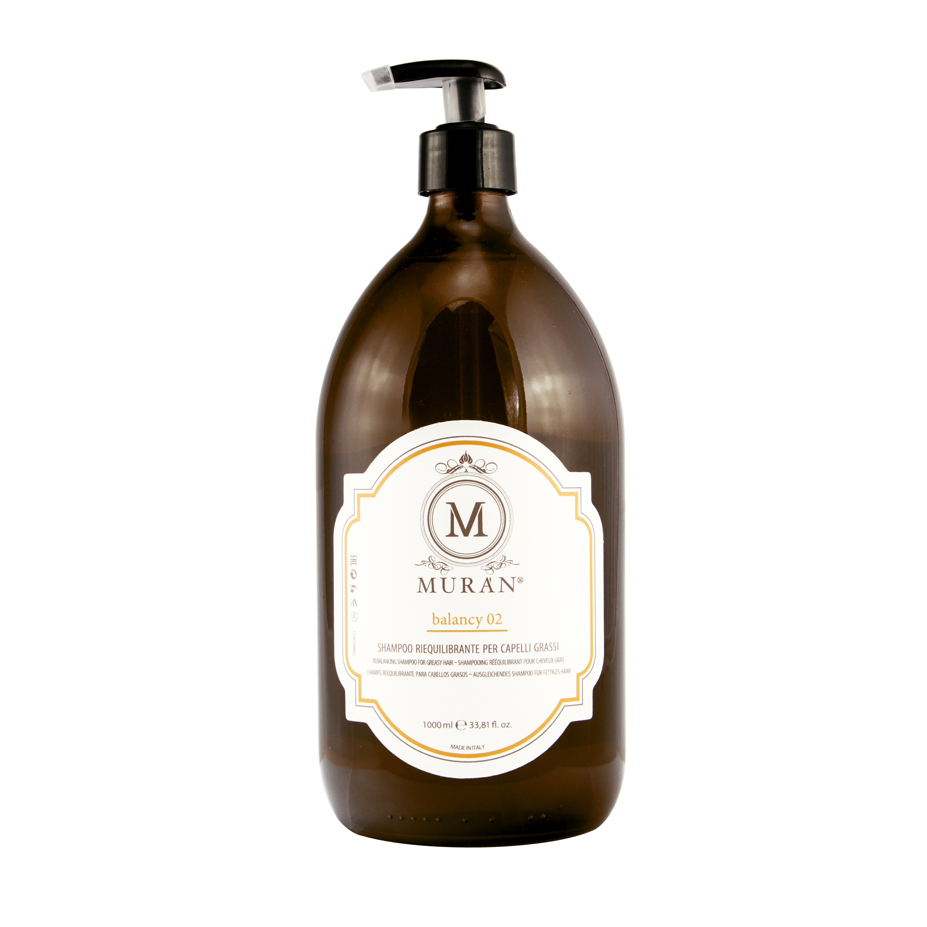 Muran Balancy – 02 Seboregulating shampoo for oily scalp –  1000 ml