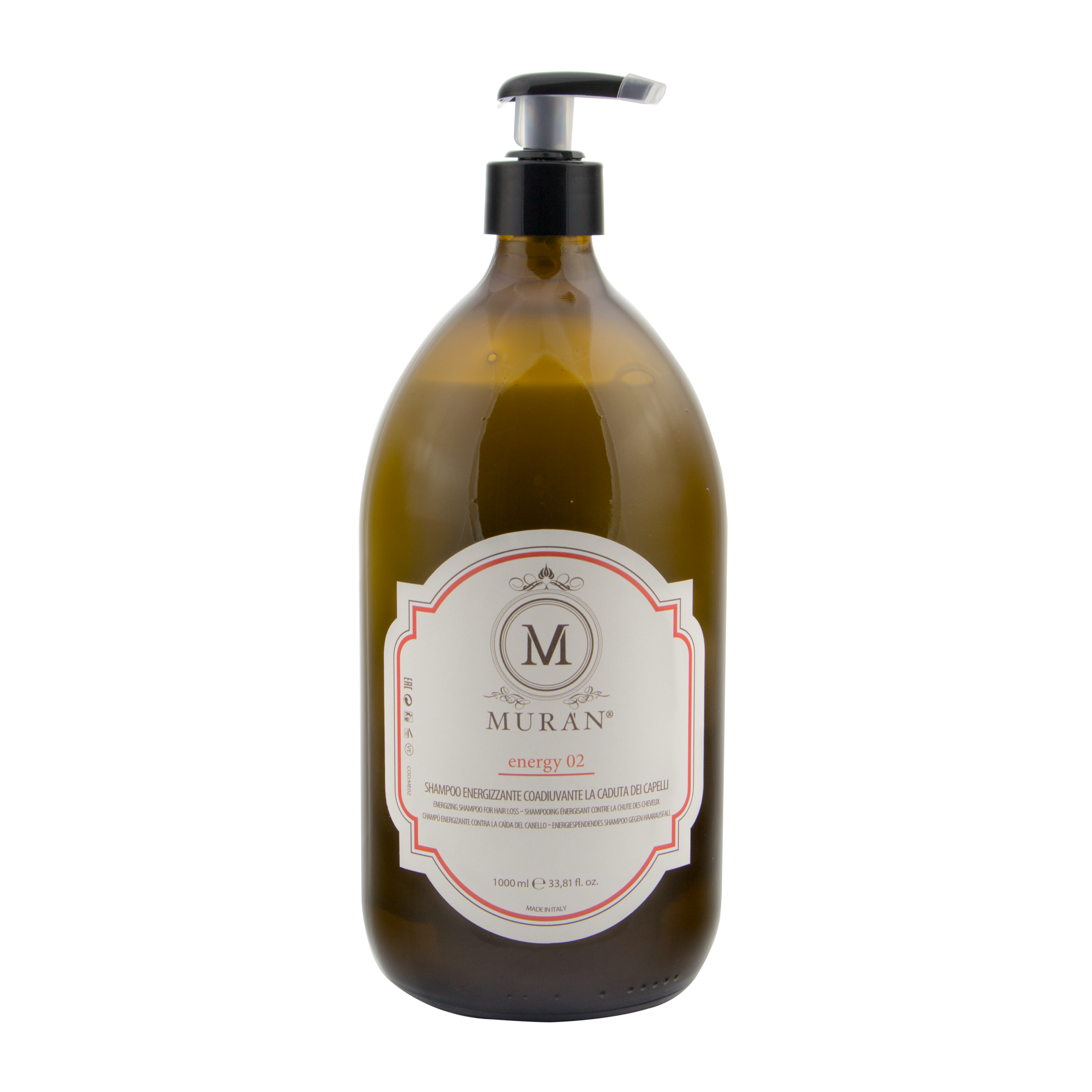 Muran Energy - 02 Energizing shampoo against hair loss – 1000 ml